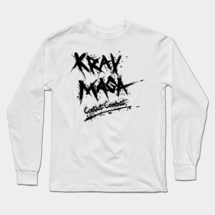 Krav Maga Contact Combat - Black Long Sleeve T-Shirt